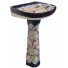 Mexican Talavera Pedestal Sink Queretaro